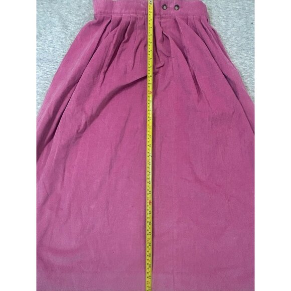 Eddie Bauer Long Skirt Women's Size 14 Purple Tiered Pull-On Party Cotton - Picture 4 of 5